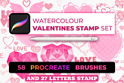 85 Romantic Brush Stamps Procreate, a Brush Add-On by Graphics Resources (Thumbnail 9 of 11)