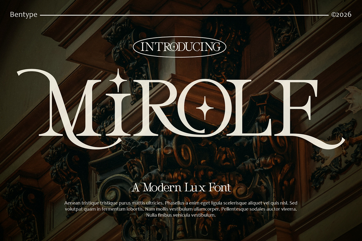 Mirole - Modern Luxury Font, a Serif Font by Bentype Studio (Photo 1 of 7)