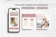 Hairdresser Instagram Posts Salon, a Social Media Template by HAYAG Creatives (Thumbnail 3 of 6)