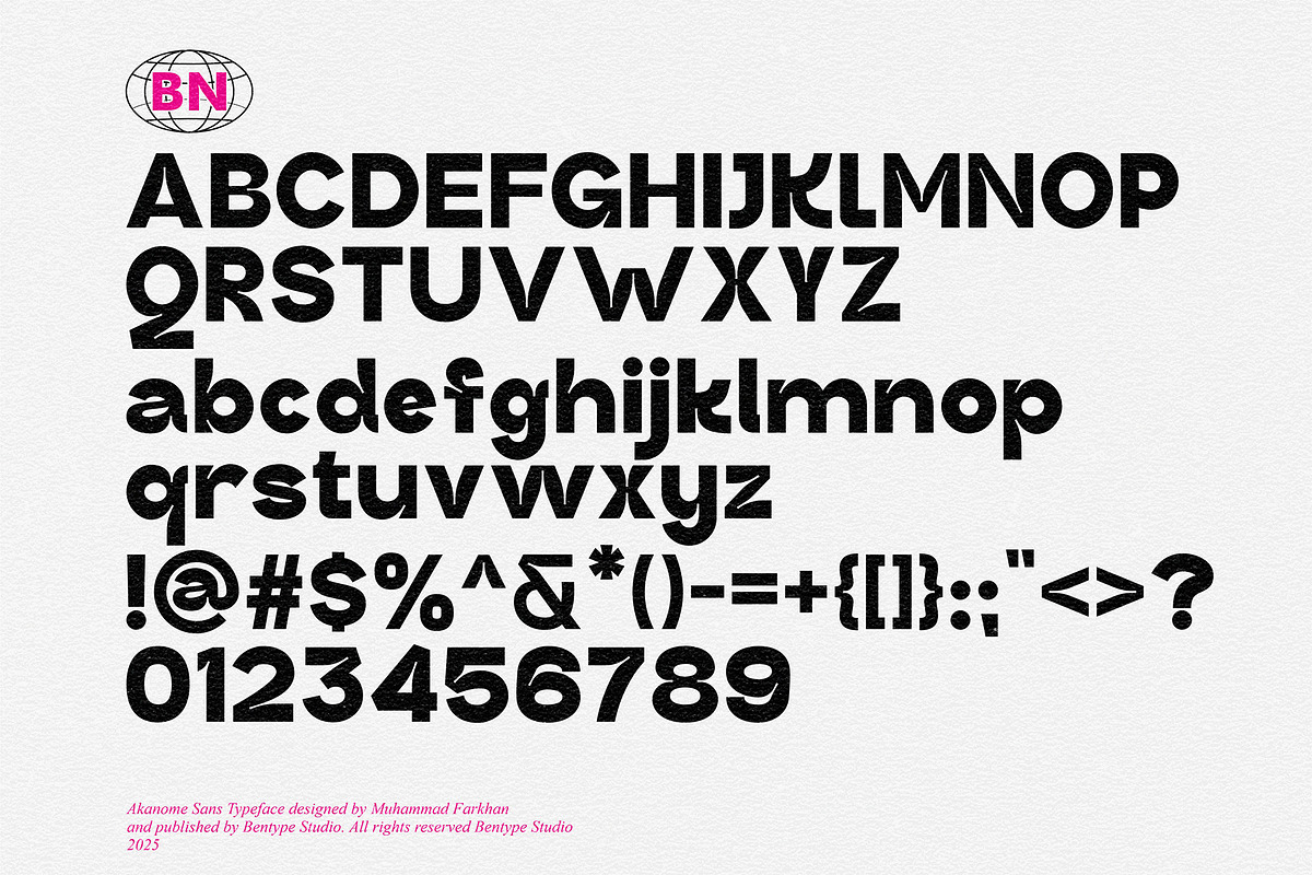Akanome Sans, a Sans Serif Font by Bentype Studio (Photo 4 of 6)