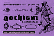 Gothism Vol.2 - Vector Shapes, an Object Graphic by BeNone Designs (Thumbnail 1 of 7)