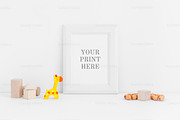Nursery mockup A4 A5 A6 A3, a Print Template by Grace White (Thumbnail 1 of 4)