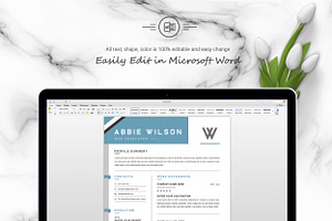 Word Resume / CV Template Design