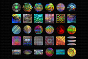Holographic Sticker Pack, a Texture Graphic by dbdslondon (Thumbnail 4 of 7)