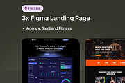 3x Free Figma Landing Page Designs, a Landing Page Template by Flow Samurai Templates (Thumbnail 2 of 5)
