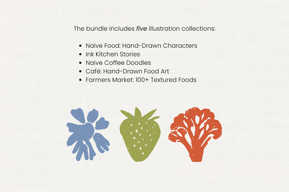 FOOD BUNDLE Vol.2: All 5 in 1, a Food Illustration by Veyla (Photo 4 of 51)