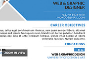 Minimal One Page Resume Template, a Resume Template by WonderShop (Thumbnail 3 of 3)