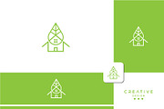 Green Leaf House Logo, a Branding & Logo Template by art_creater (Thumbnail 1 of 2)