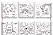 Christmas Hygge Coloring Book, a Seasonal Illustration by Design Station (Thumbnail 2 of 3)