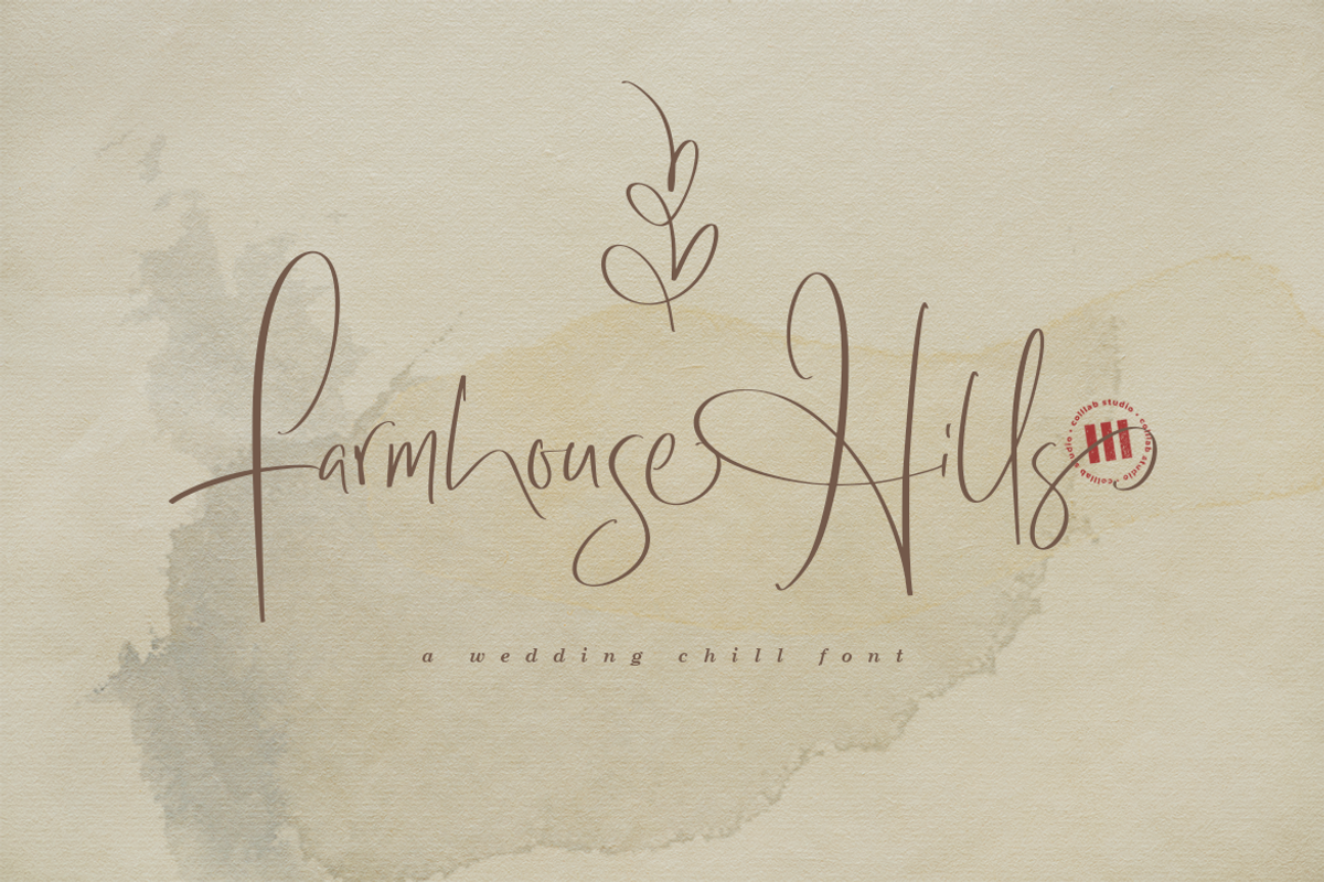 Farmhouse Hills | An Organic Font, a Script Font by Colllab Studio (Photo 1 of 18)