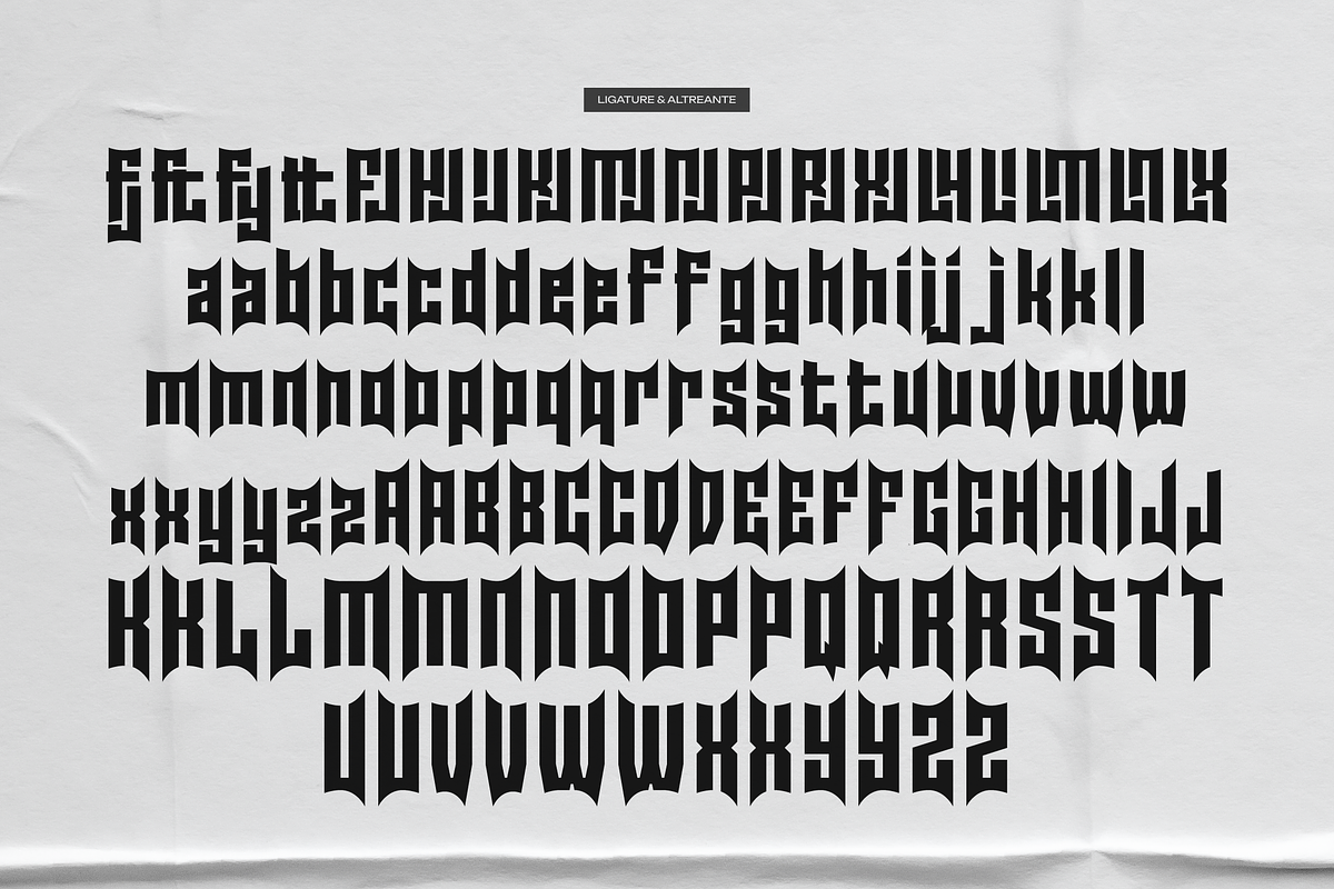 Core Raptor | Display Gothic Font, a Blackletter Font by gracetype_studio (Photo 11 of 12)