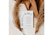 Pampas Stationery Card Mockup 5 x 7, a Mockup by Kelligraphy Co. (Thumbnail 2 of 2)