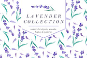 Watecolor Lavender Clip Art Set, an Illustration by Yashroom (Thumbnail 1 of 7)