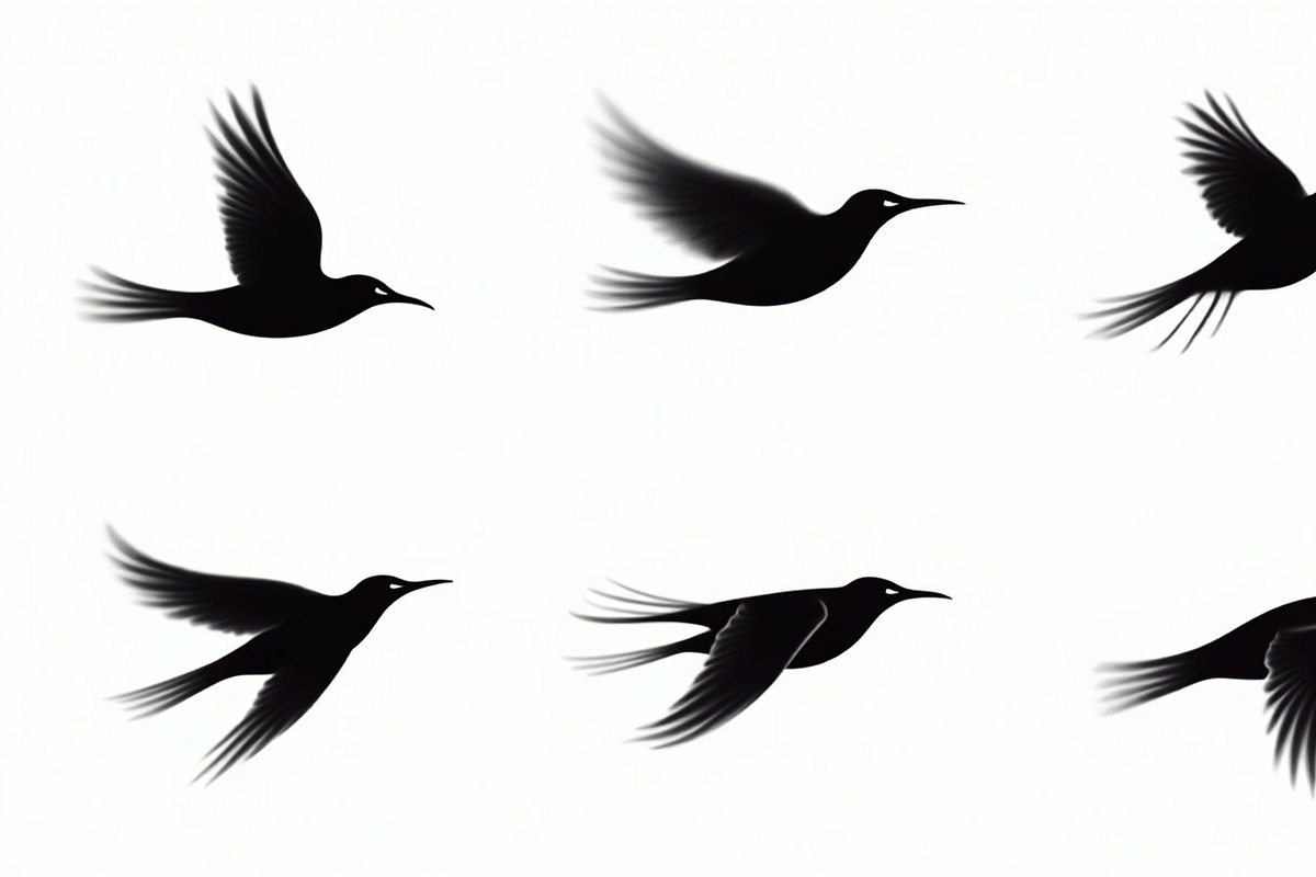 Flying Bird Silhouette Bundle, an Illustration by hafijul (Photo 7 of 10)