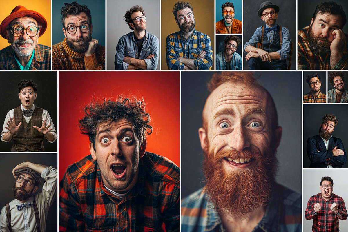 50 funny people, a Person Photo by Handmadefont (Photo 2 of 11)