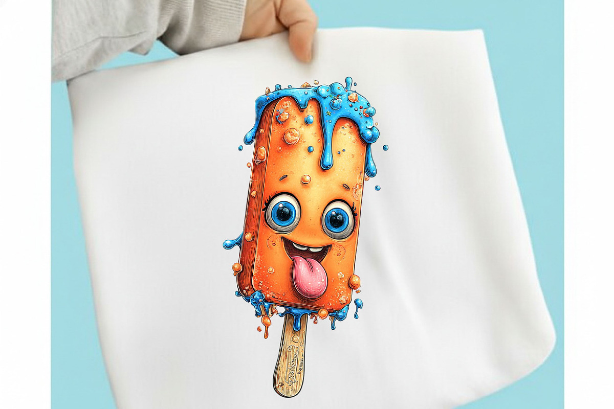 Whimsical Summer Ice Cream Clipart, a Seasonal Illustration by designcity5 (Photo 3 of 5)