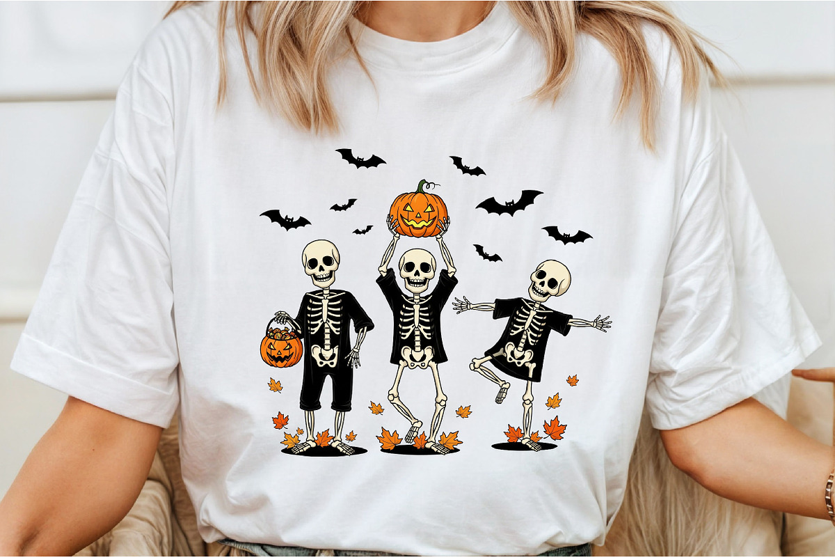 Dancing Skeleton Halloween Pumpkin P, a Graphic by Libby Wishes (Photo 3 of 6)