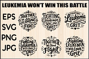 Leukemia T shirt SVG Bundle, a Graphic by Designer_Momina (Thumbnail 1 of 3)