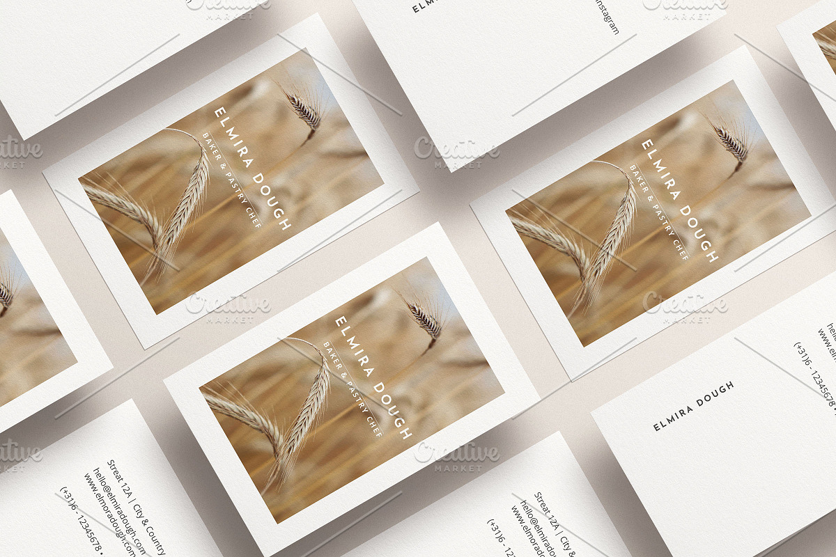 DOUGH BAKERY BUSINESS CARD TEMPLATE, a Templates & Theme by Studio Letsch & de Clercq (Photo 1 of 2)