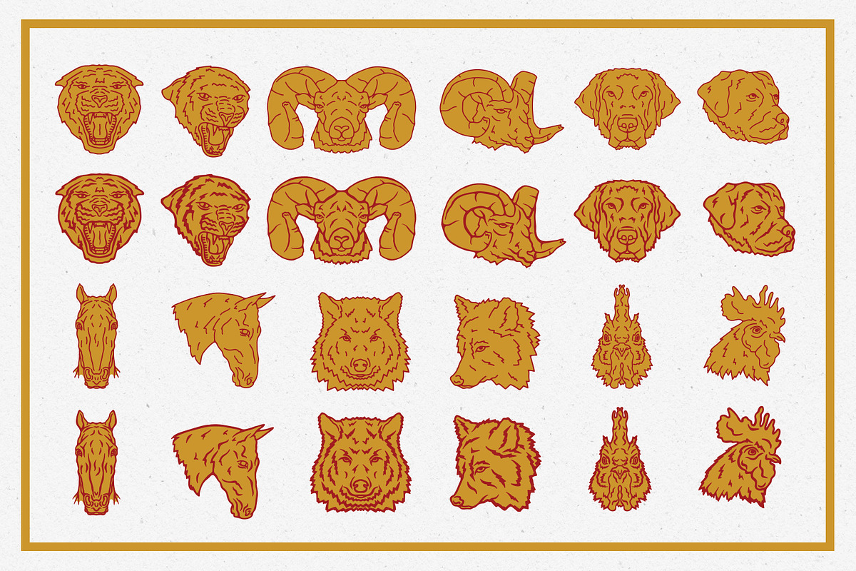 Vintage Animal Logos, an Animal Illustration by Justin Achammer (Photo 8 of 11)