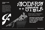 Modern World Experimental Font, a Slab Serif Font by Ronny Studio (Thumbnail 2 of 9)