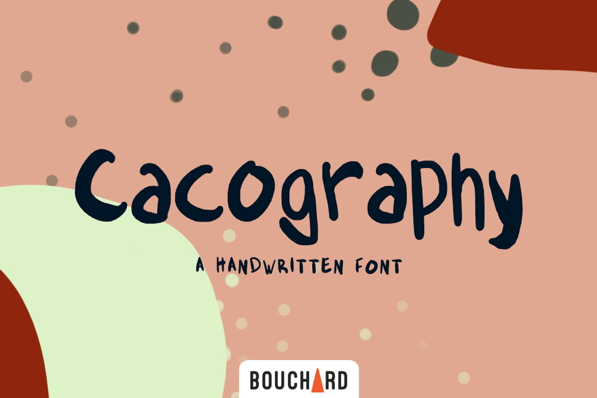 Cacography - Handwritten Font, a Sans Serif Font by Bouchard Designs (Photo 1 of 7)