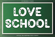 Love School, a Script Font by FreshTypeINK (Thumbnail 1 of 7)