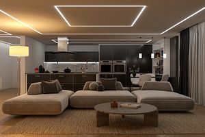 Modern, minimalist open-concept, an Architecture Photo by Pozitivo