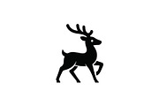 Modern Deer Silhouette Logo, a Branding & Logo Template by Vectorium Studio (Thumbnail 1 of 2)