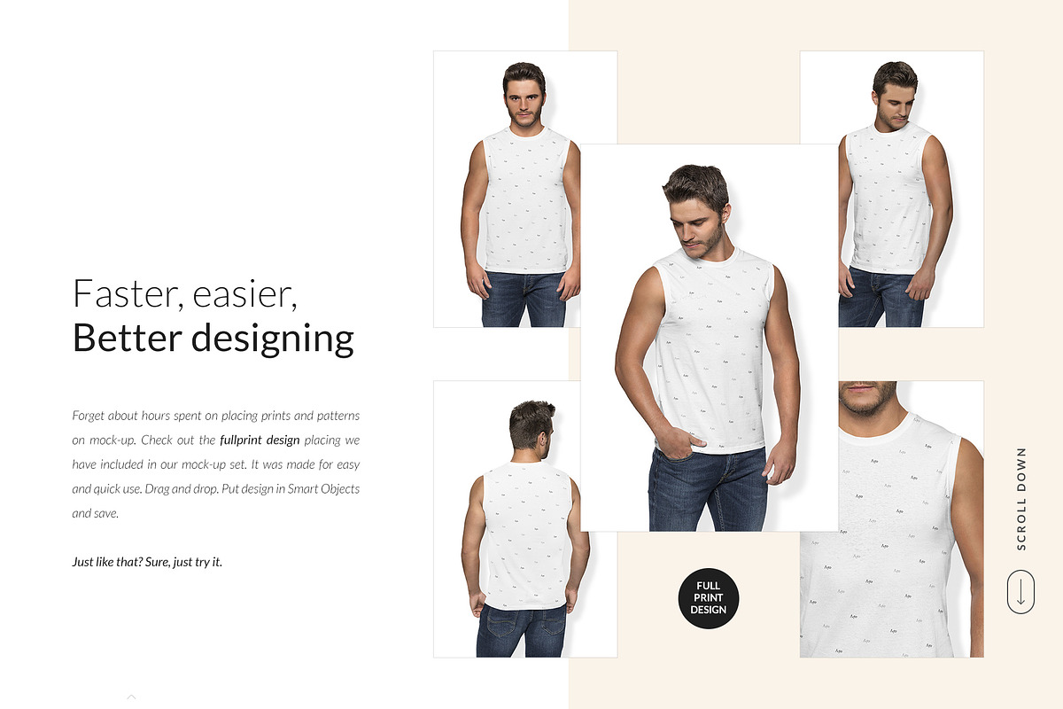 Men Tank Top Mock-ups Set FREE DEMO, a Books & Magazine Mockup by Apparel_Mockups (Photo 7 of 25)