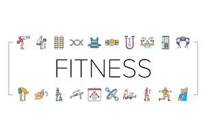 functional fitness mobility icons, an Object Illustration by pikepicture