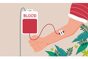 Blood donor day background bundle, a Seasonal Illustration by foxndeer (Thumbnail 4 of 4)