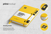 Leather Notebook Hardcover Mockup, a Books & Magazine Mockup by PrimeMockup (Thumbnail 5 of 16)