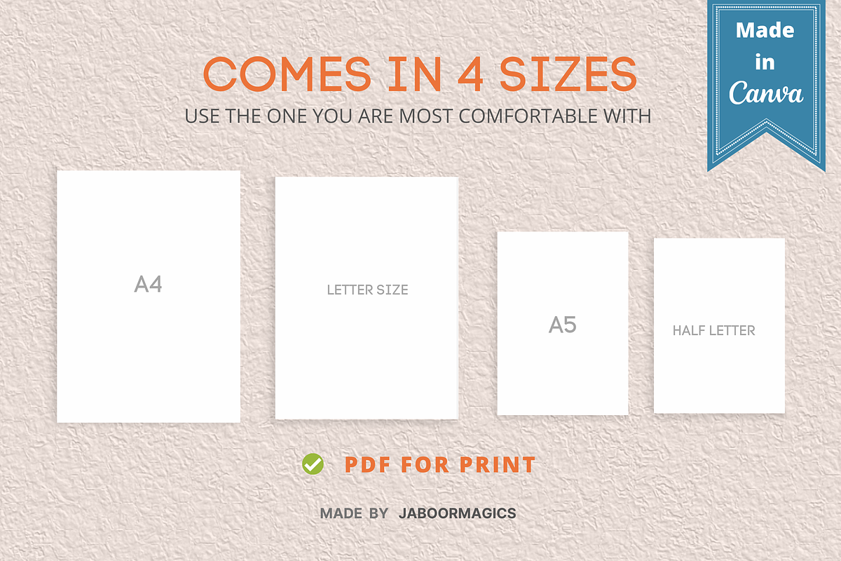 Weekly Planner Template, Canva, a Templates & Theme by Jaboor Magics (Photo 5 of 5)
