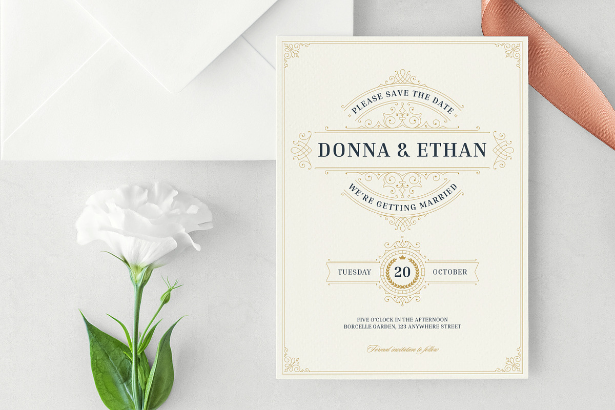 Wedding Save the Date Canva Template, an Invitation Template by Vasya Kobelev (Photo 4 of 7)