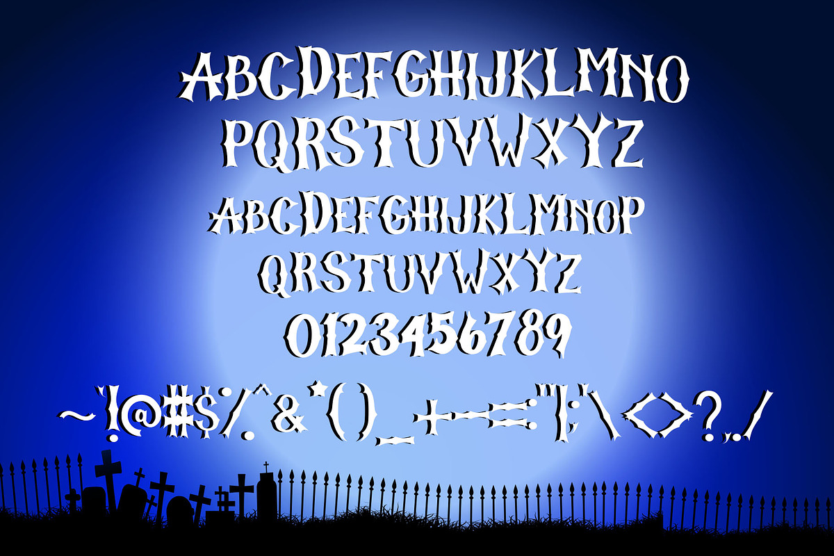 The Graveyard - Spooky Font preview 8
