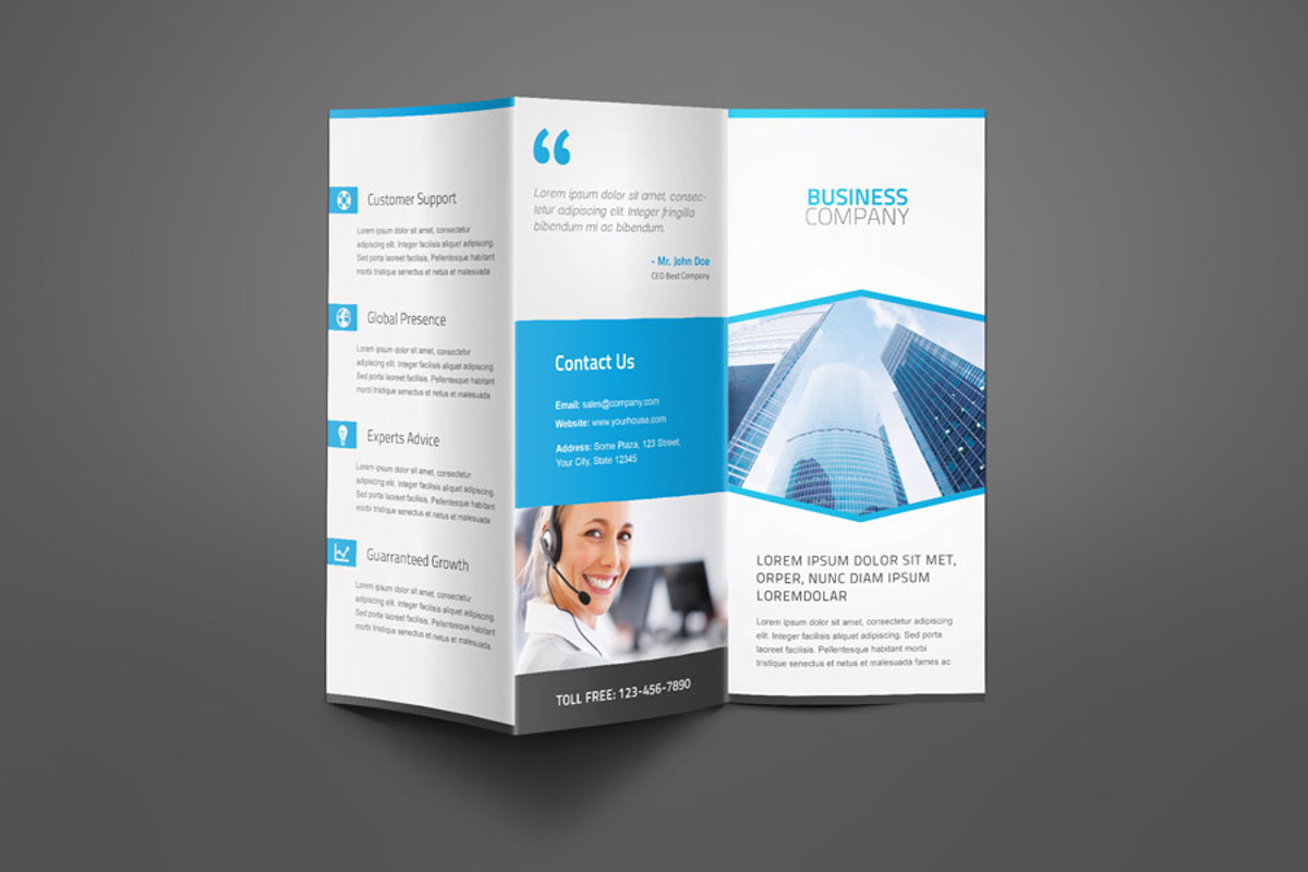 Corporate Business Trifold Brochure, a Brochure Template by Saptarang (Photo 1 of 5)