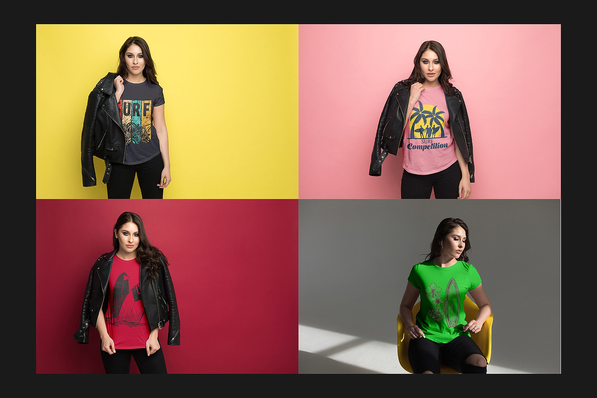 T-Shirt Mock-Up Set, a Shirt Mockup by Freeman Studio (Photo 8 of 15)