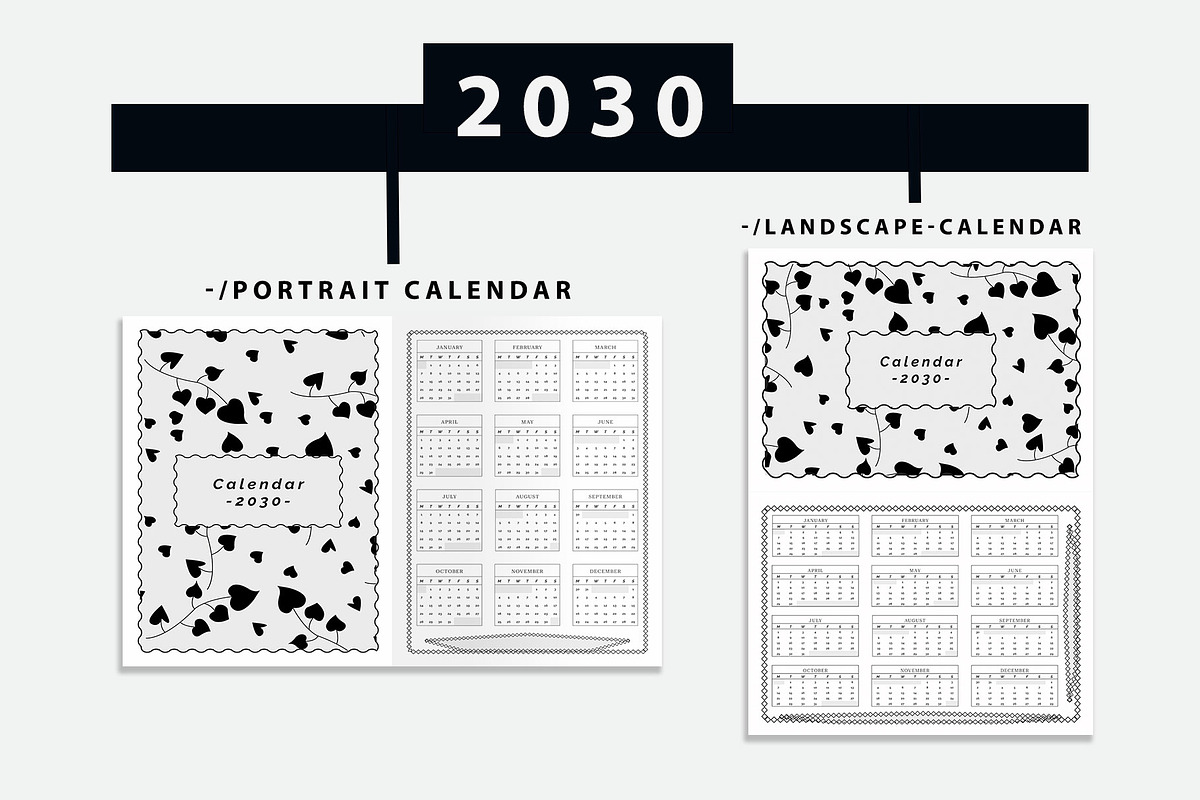 # 2027–2030 Calendar Template Bundle, a Stationery Template by MNT-Creator (Photo 7 of 7)