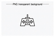 Joystick Icons Line Illustration, an Outline Icon by Designfour (Thumbnail 5 of 7)