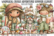 Cruise Adventure Summer Clipart, an Illustration by OK Design (Thumbnail 1 of 6)