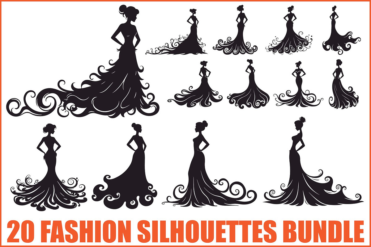 Elegant Gown Collection Bundle, an Illustration by Artivon (Photo 1 of 21)