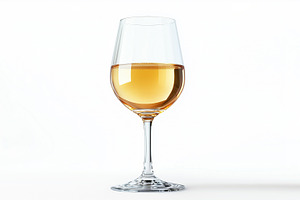 Glass of white wine on white, a Food & Drink Photo by MistyDay