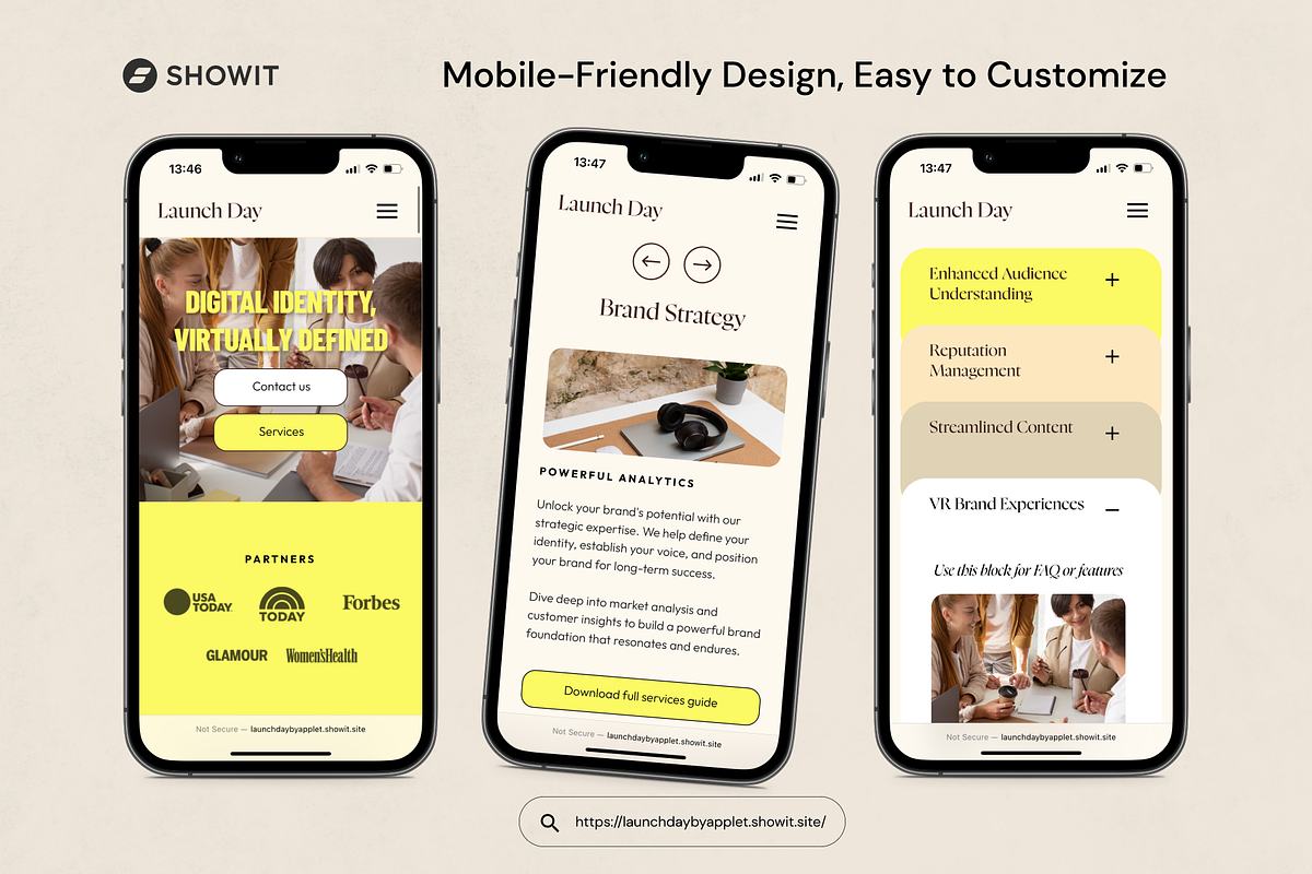 Showit Template: Launch Day, a Websites & App Template by Applet Studio (Photo 4 of 6)