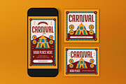 Yellow Red Carnival Flyer Set, a Flyer Template by graphicook (Thumbnail 3 of 3)
