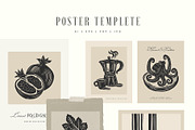 Linocut Kitchen | Poster Builder, an Object Graphic by KetteCreate (Thumbnail 7 of 16)