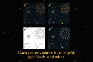 Celestial Seamless Patterns