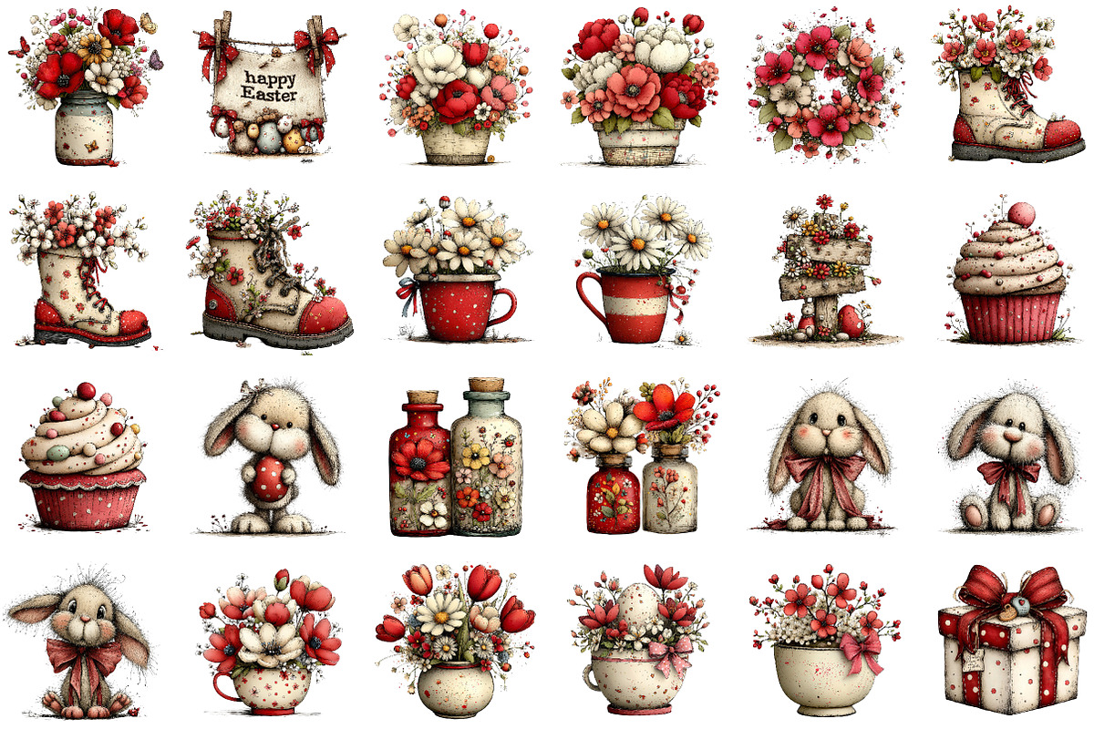 Whimsical Spring Clipart Bundle, an Illustration by Sublimation Artist (Photo 7 of 7)