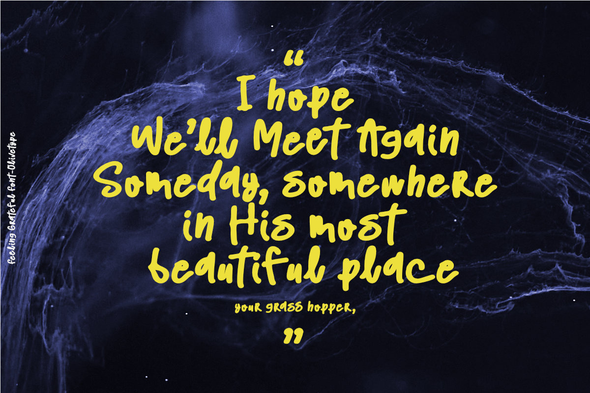 Feeling Grateful - Playful Font, a Handwritten Font by Olivetype (Photo 5 of 5)