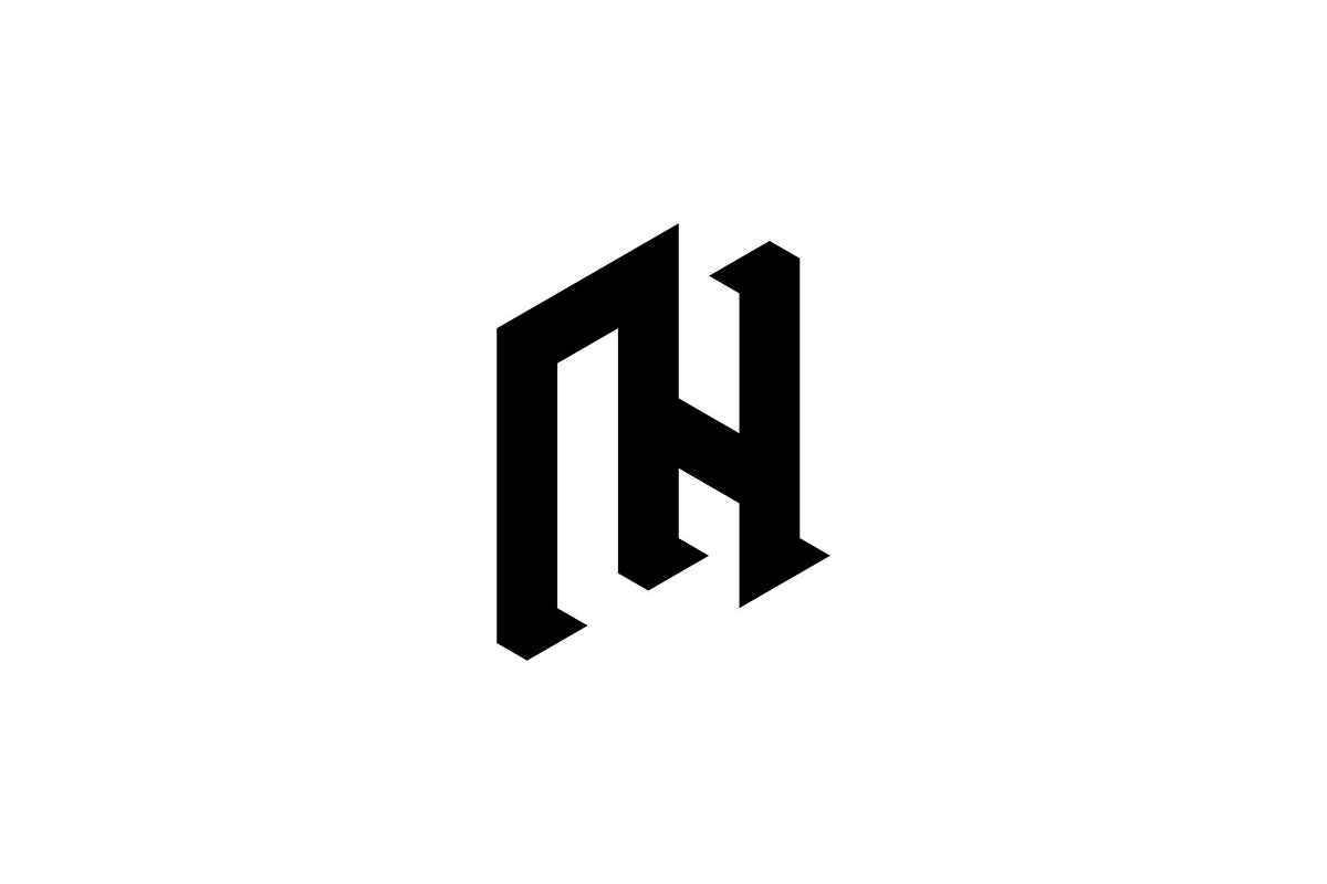 Premium Monogram Logo NH or HN, a Branding & Logo Template by Chroma Desain